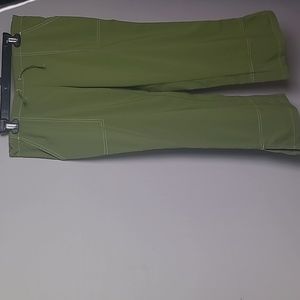 ALPINE GREEN CAPRI LOW RISE TIE WAIST W/ POCKETS SIZE M